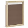 Bathroom Mirror with Shelf BERG White 23.6"x4.7"x27.6" Solid Wood