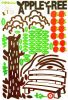 Happy Apple Tree - Wall Decals Stickers Appliques Home Dcor