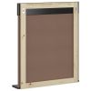 Bathroom Mirror with Shelf BERG Black 23.6"x4.7"x27.6" Solid Wood