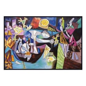 Famous Picasso Oil Paintings on Canvas Abstract Art Reproductions Wall Posters and Handmade for Living Room Home Wall Decor (size: 150X220cm)