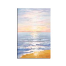 Modern Artist Painted Abstract Lingering Light Of The Setting Sun Oil Painting On Canvas Wall Art Picture Decor For Room Home (size: 90X120cm)