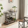 Kitchen Cart 3-Drawer Removable Storage Rack Trolley Cart with Rolling Wheels